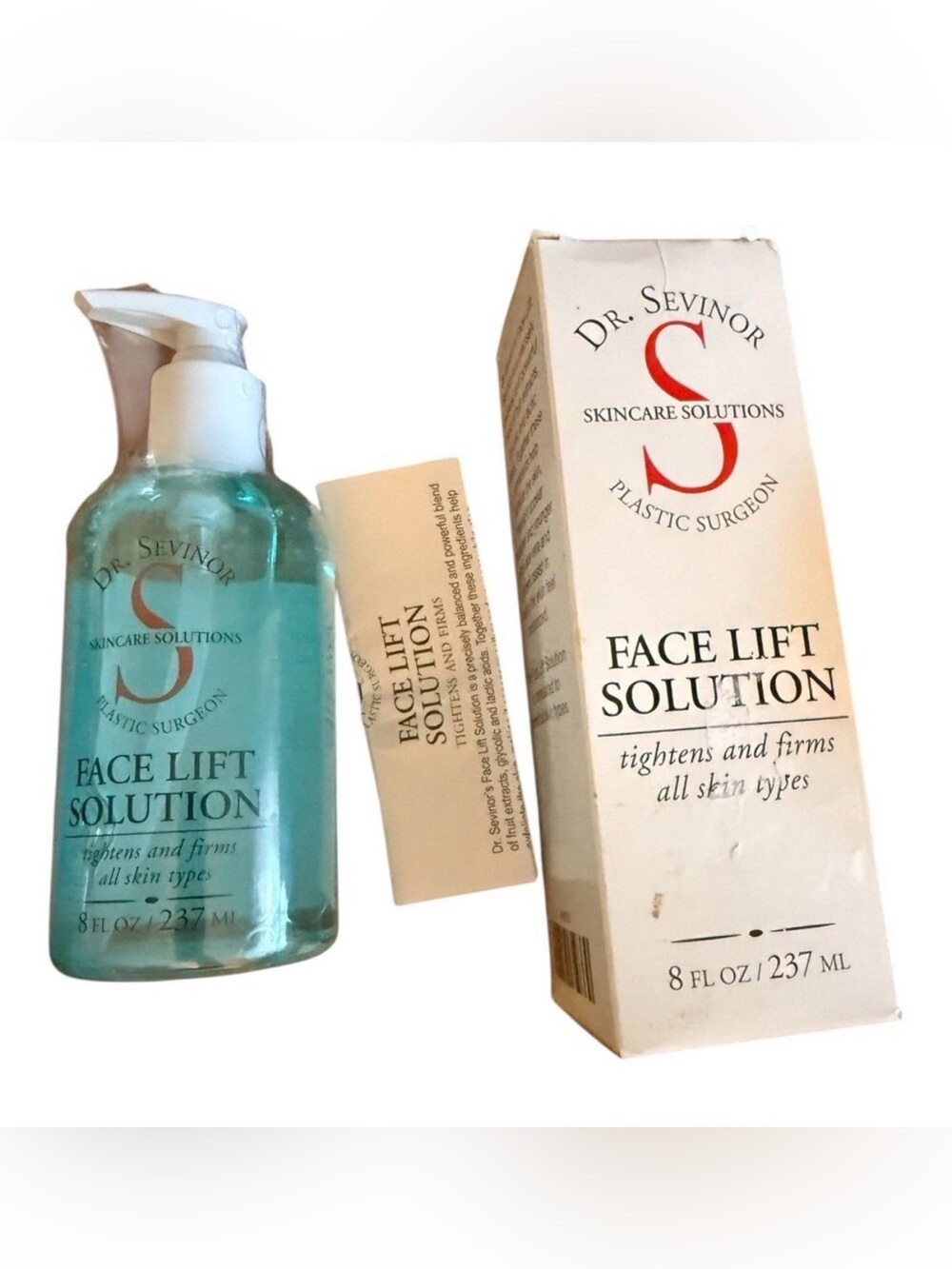 Dr. Sevinor Original Skincare Face Lift Solution 8 oz. Sealed Bottle With Box